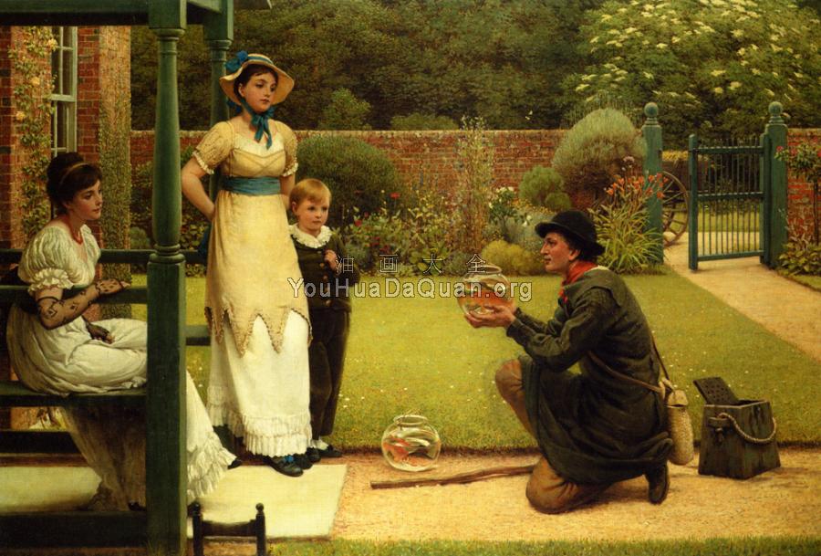 The Goldfish Seller - 莱斯利·乔治·邓洛普